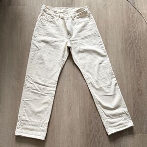 Levi's Premium 501 Original Fit Jeans Ecru Natural Denim